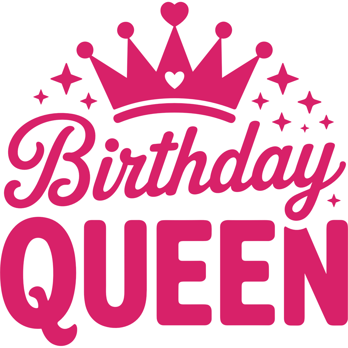 Birthday Queen Crown Design