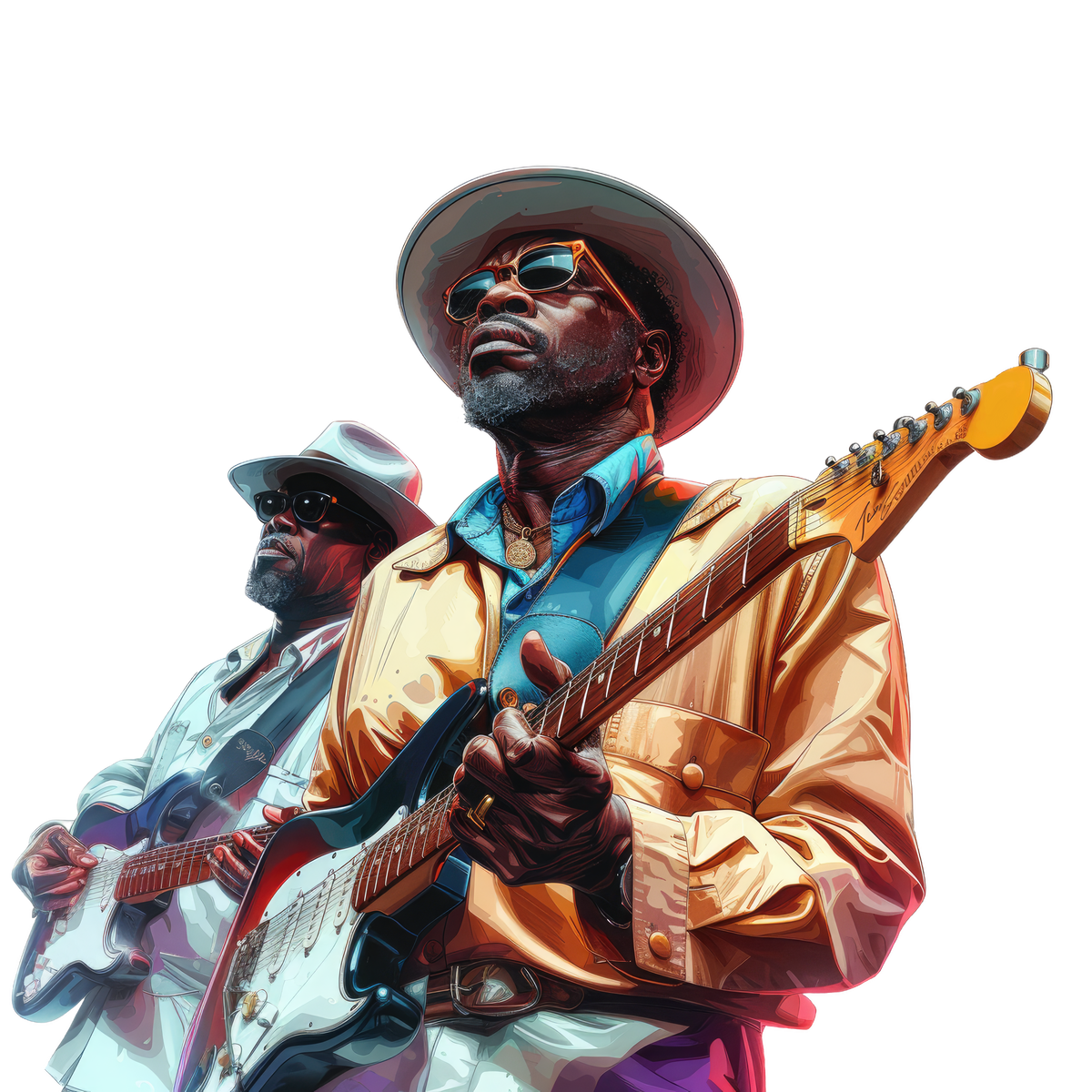 Blues Musicians Digital Art